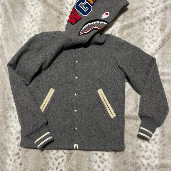 BAPE SHARK VARSITY JACKET - Picture 2 of 16